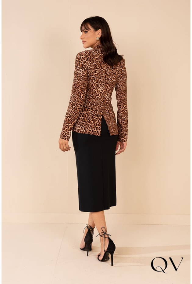 BLAZER ALFAIATARIA ANIMAL PRINT - LEKAZIS BLAZER ALFAIATARIA ANIMAL PRINT - LEKAZIS
