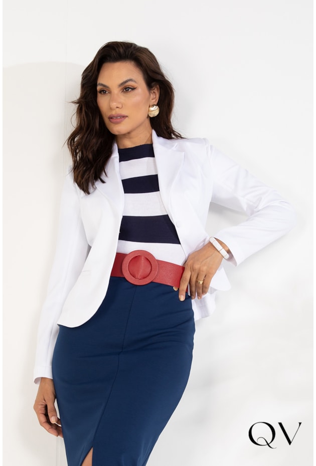BLAZER ALFAIATARIA BRANCO - LEKAZIS BLAZER ALFAIATARIA BRANCO - LEKAZIS