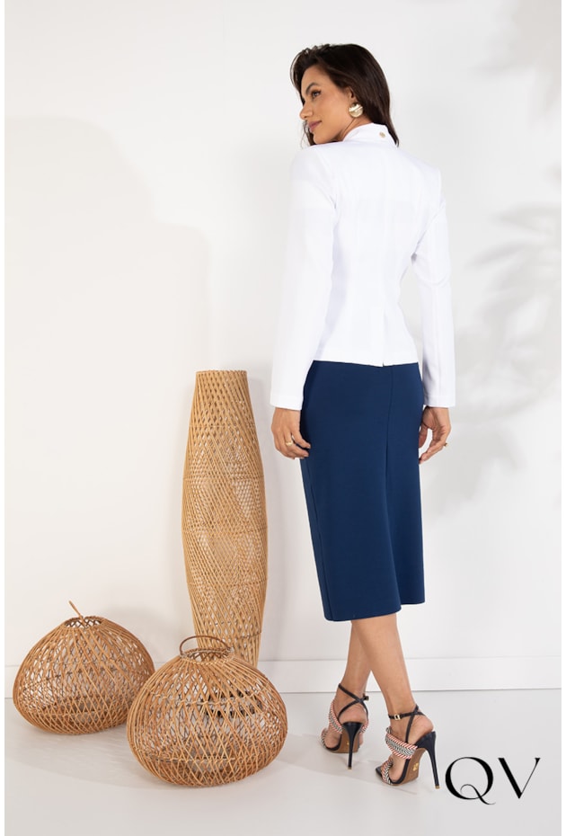 BLAZER ALFAIATARIA BRANCO - LEKAZIS BLAZER ALFAIATARIA BRANCO - LEKAZIS