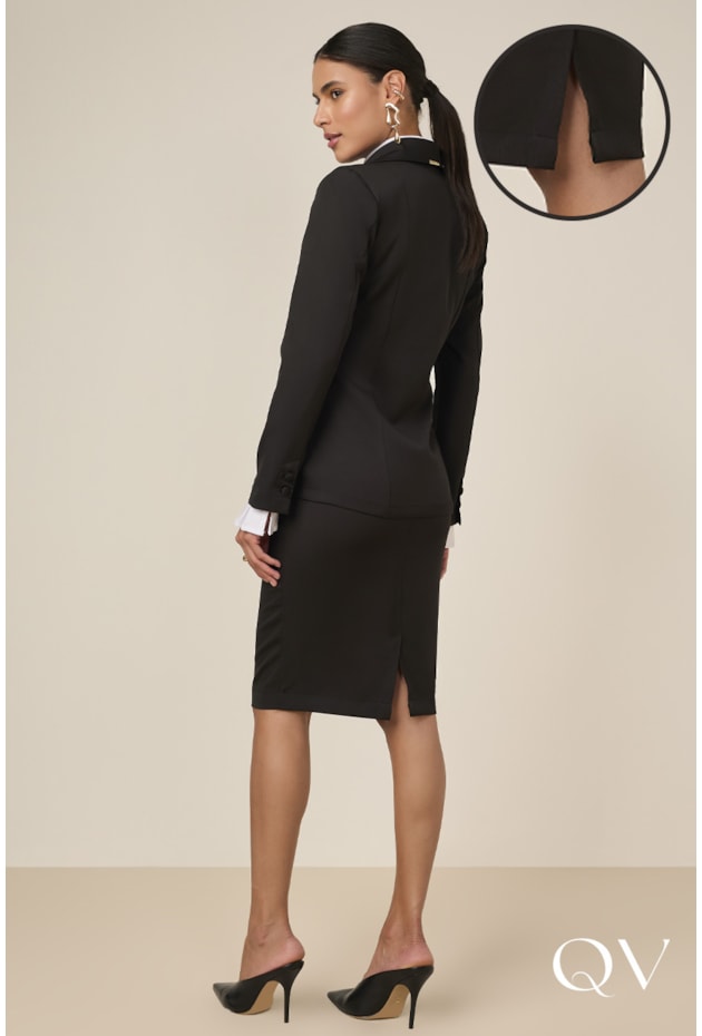 BLAZER DE ALFAIATARIA PRETO - TITANIUM JEANS BLAZER DE ALFAIATARIA PRETO - TITANIUM JEANS