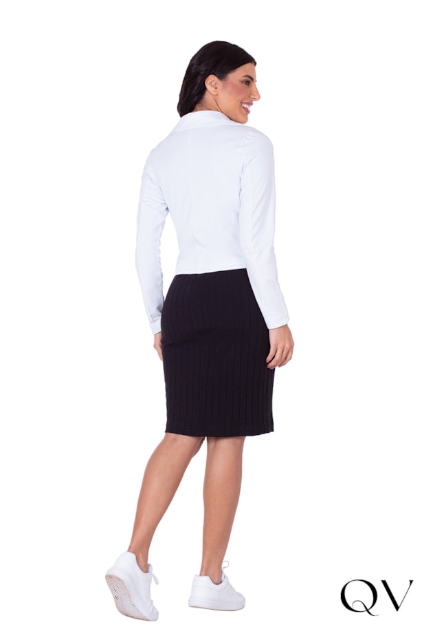 BLAZER EM MOLETINHO BRANCO - HAPUK BLAZER EM MOLETINHO BRANCO - HAPUK