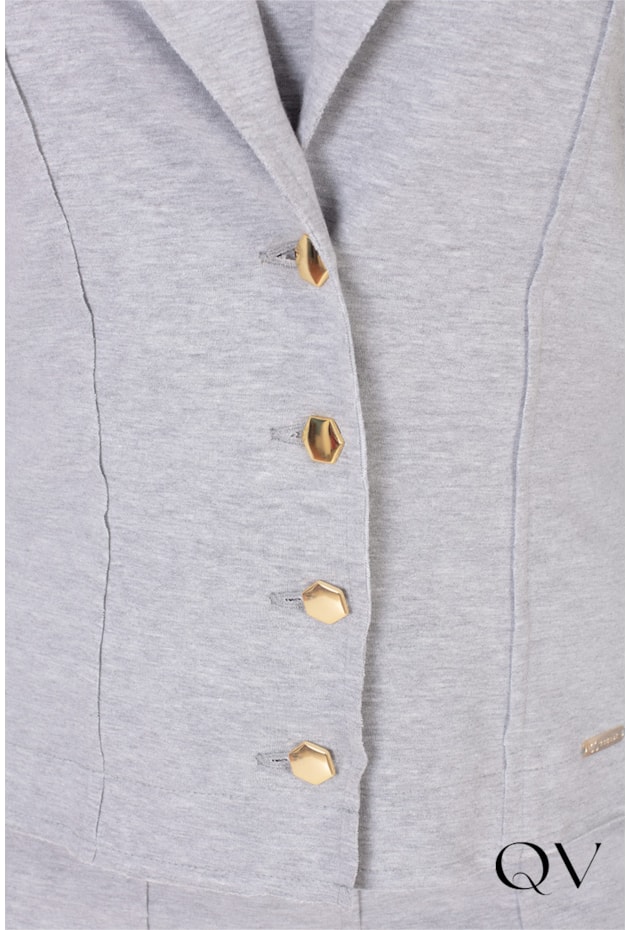 BLAZER MOLETINHO CINZA - HAPUK BLAZER MOLETINHO CINZA - HAPUK
