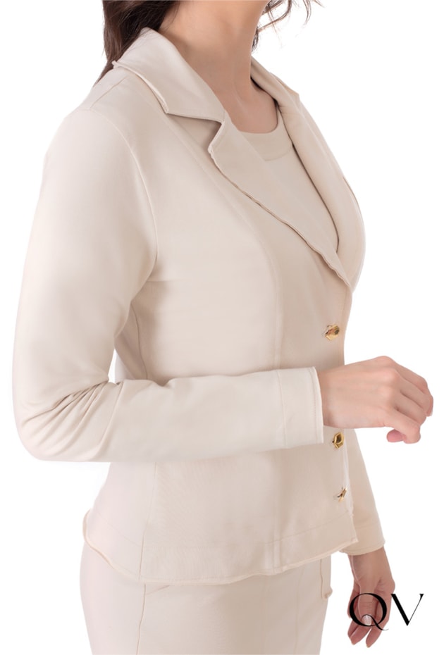 BLAZER MOLETINHO NUDE - HAPUK BLAZER MOLETINHO NUDE - HAPUK