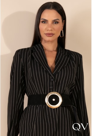 BLAZER RISCA DE GIZ PRETO - LEKAZIS BLAZER RISCA DE GIZ PRETO - LEKAZIS