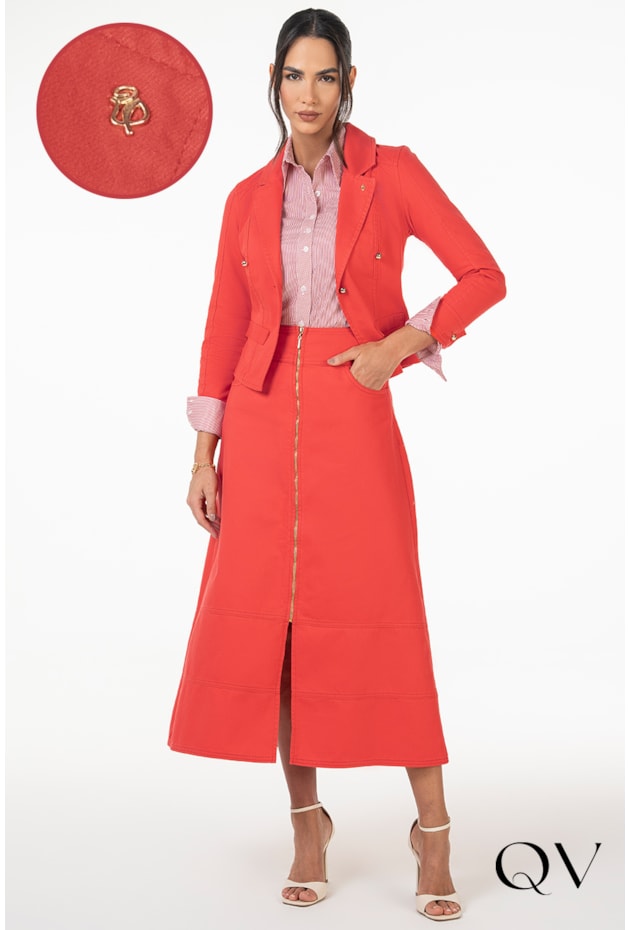 BLAZER SARJA VERMELHO - VIA TOLENTINO BLAZER SARJA VERMELHO - VIA TOLENTINO