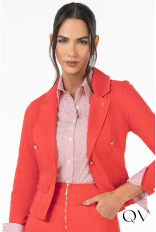 BLAZER SARJA VERMELHO - VIA TOLENTINO