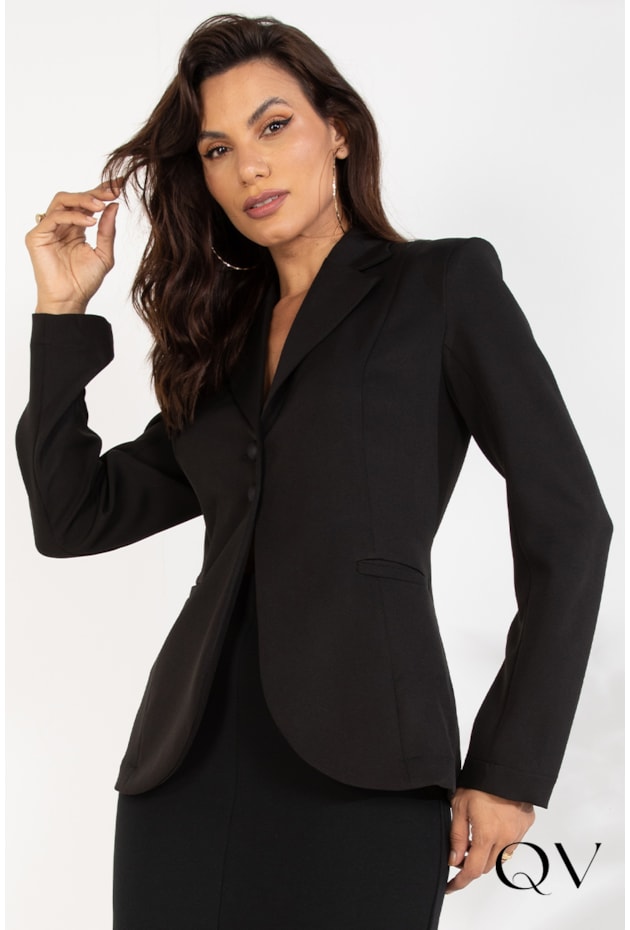 BLAZER SLIM PRETO - LEKAZIS BLAZER SLIM PRETO - LEKAZIS
