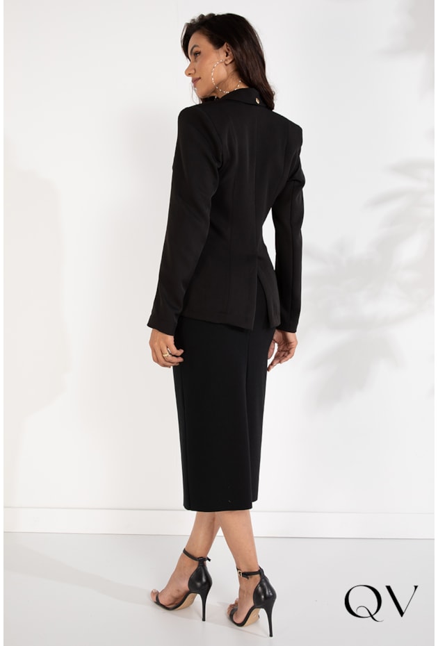 BLAZER SLIM PRETO - LEKAZIS BLAZER SLIM PRETO - LEKAZIS