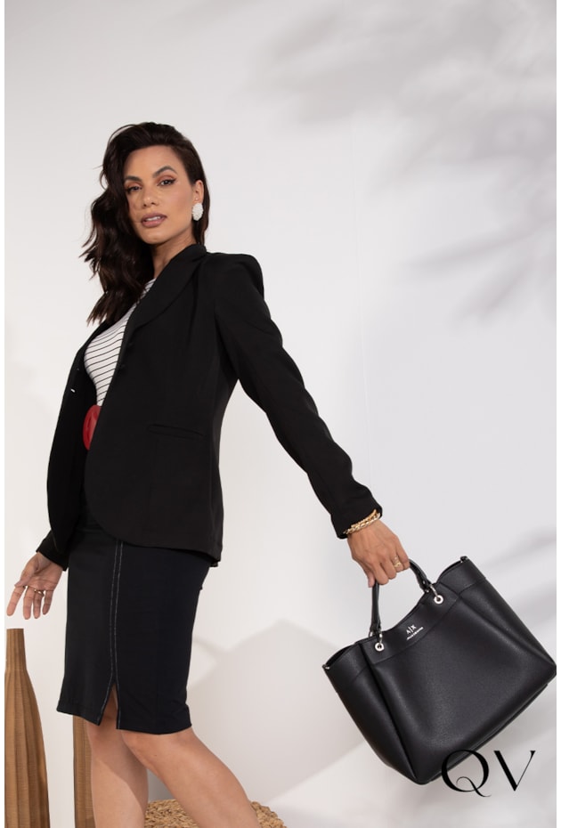 BLAZER TRADICIONAL ALFAIATARIA COM BOTÕES PRETO - LEKAZIS BLAZER TRADICIONAL ALFAIATARIA COM BOTÕES PRETO - LEKAZIS