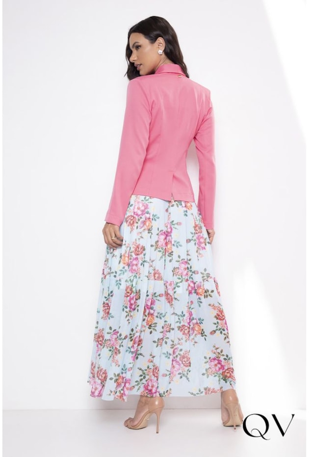 BLAZER TRADICIONAL COM BOTÕES ROSA - LEKAZIS BLAZER TRADICIONAL COM BOTÕES ROSA - LEKAZIS