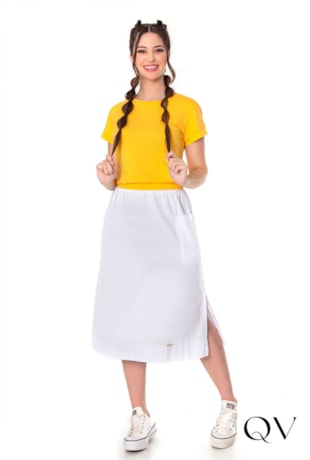 BLUSA BASIC AMARELO - HAPUK