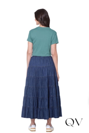 BLUSA BASIC EM MALHA PIMA VERDE - HAPUK BLUSA BASIC EM MALHA PIMA VERDE - HAPUK