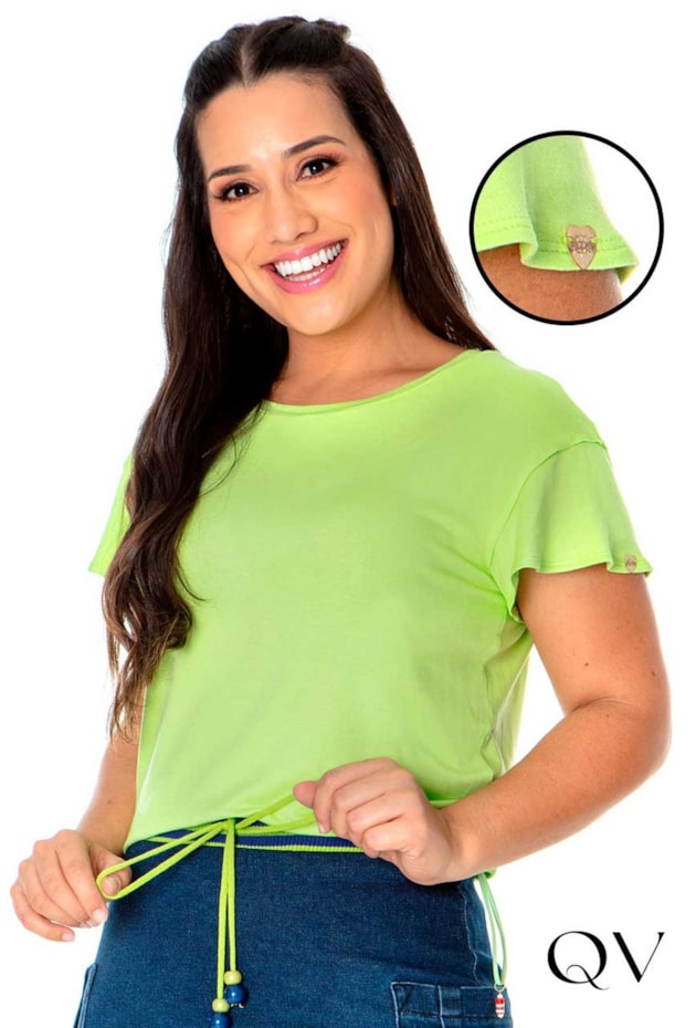 BLUSA BASIC MOLETINHO LIMA - HAPUK BLUSA BASIC MOLETINHO LIMA - HAPUK