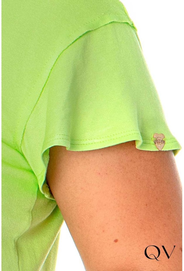 BLUSA BASIC MOLETINHO LIMA - HAPUK BLUSA BASIC MOLETINHO LIMA - HAPUK