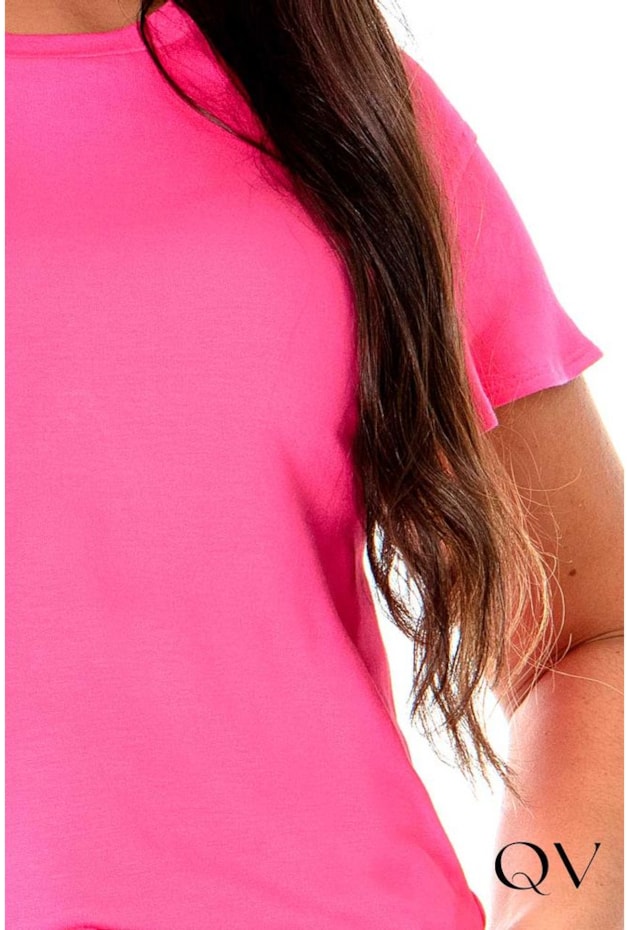 BLUSA BASIC MOLETINHO PINK - HAPUK