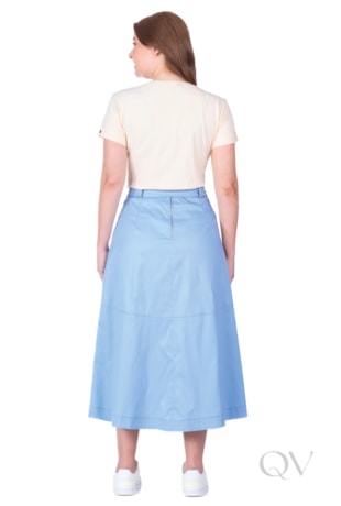 BLUSA BORDADA EM MALHA BEGE - HAPUK
