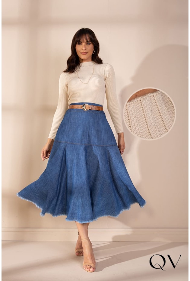 BLUSA CACHARREL TRICOT NUDE - LEKAZIS BLUSA CACHARREL TRICOT NUDE - LEKAZIS