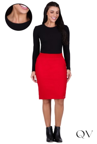 BLUSA CANELADA MALHA PRETO - HAPUK BLUSA CANELADA MALHA PRETO - HAPUK