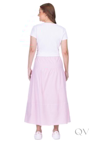 BLUSA COM BORDADO BORBOLETA EM MALHA DE ALGODÃO BRANCO - HAPUK