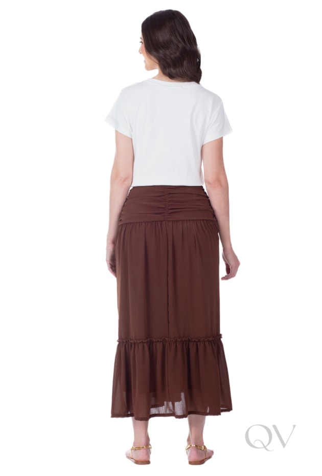 BLUSA COM BORDADO MANUAL EM MALHA OFF WHITE - HAPUK