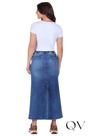 BLUSA COM DECOTE REDONDO EM MALHA BRANCO - HAPUK