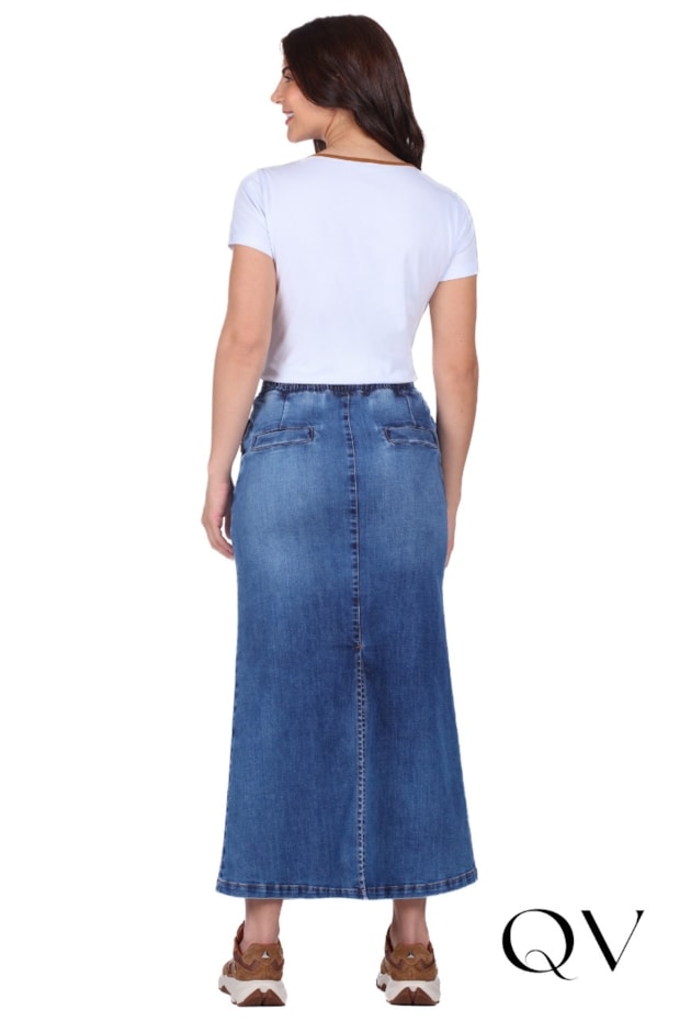 BLUSA COM DECOTE REDONDO EM MALHA BRANCO - HAPUK
