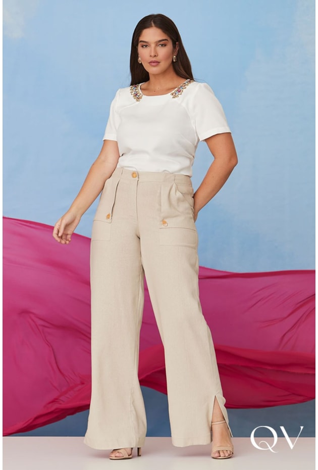 BLUSA CREPE BORDADA OFF WHITE - LUZIA FAZZOLLI BLUSA CREPE BORDADA OFF WHITE - LUZIA FAZZOLLI