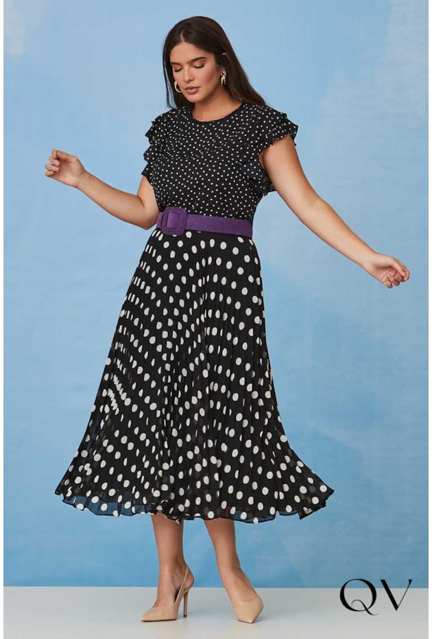 BLUSA CREPE POÁ P&B - LUZIA FAZZOLLI BLUSA CREPE POÁ P&B - LUZIA FAZZOLLI