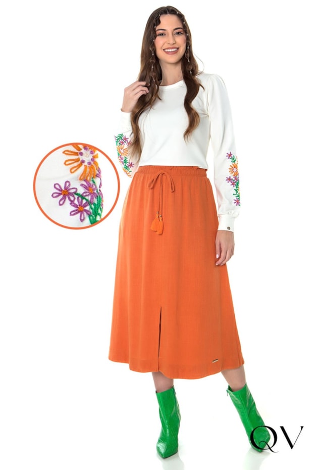 BLUSA CROPPED BORDADO OFF WHITE - HAPUK BLUSA CROPPED BORDADO OFF WHITE - HAPUK