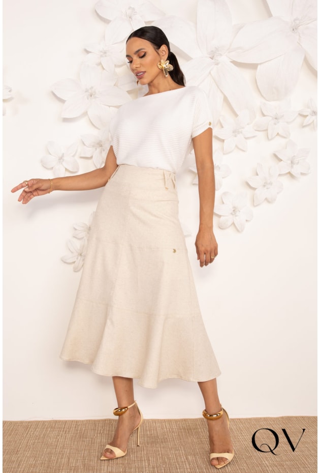 BLUSA DE TRICOT TEXTURIZADA OFF WHITE - LEKAZIS BLUSA DE TRICOT TEXTURIZADA OFF WHITE - LEKAZIS