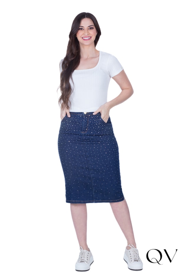 BLUSA EM MALHA CANELADA BASIC OFF - HAPUK
