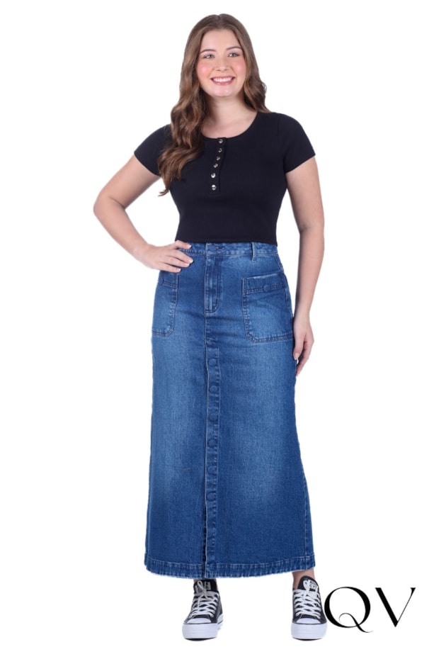 BLUSA EM MALHA CANELADA MANGA CURTA PRETO - HAPUK