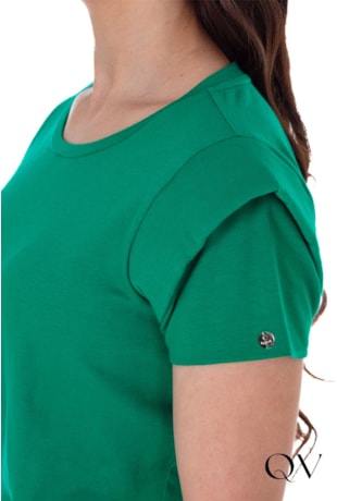 BLUSA EM MALHA DE ALGODÃO MUSCLE VERDE - HAPUK