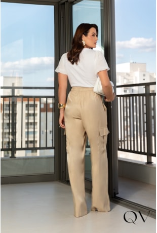 BLUSA EM MALHA MANGA BALONÊ BRANCO