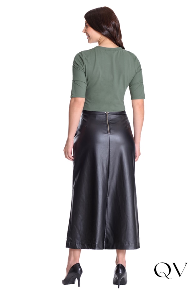BLUSA EM MALHA PIQUET VERDE - HAPUK