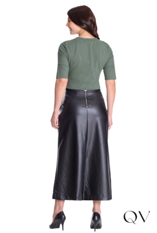 BLUSA EM MALHA PIQUET VERDE - HAPUK