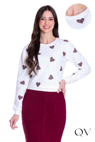 BLUSA EM MOLECOTTON E RIBANA ESTAMPA DE CORAÇÃO OFF - HAPUK BLUSA EM MOLECOTTON E RIBANA ESTAMPA DE CORAÇÃO OFF - HAPUK