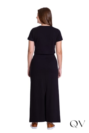 BLUSA EM MOLETINHO TERMOCOLANTE BORDADO MANUAL PRETO - HAPUK