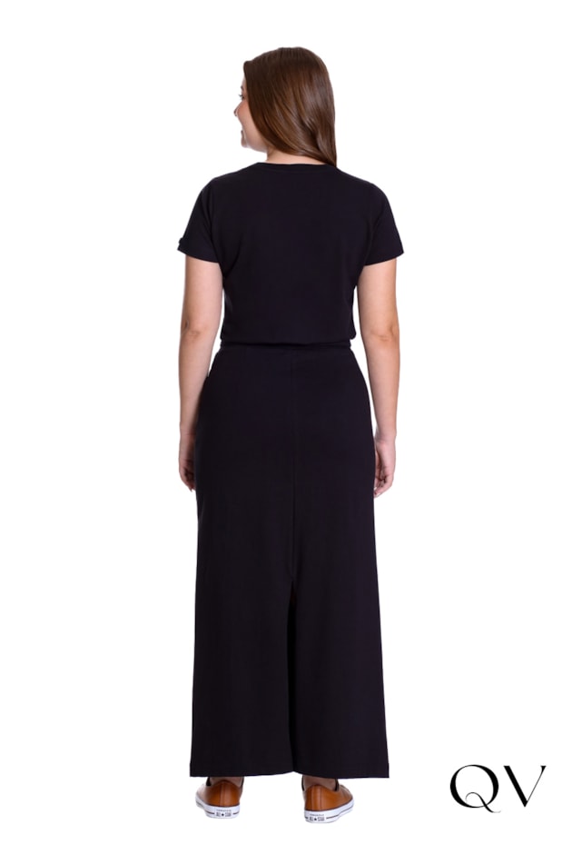 BLUSA EM MOLETINHO TERMOCOLANTE BORDADO MANUAL PRETO - HAPUK