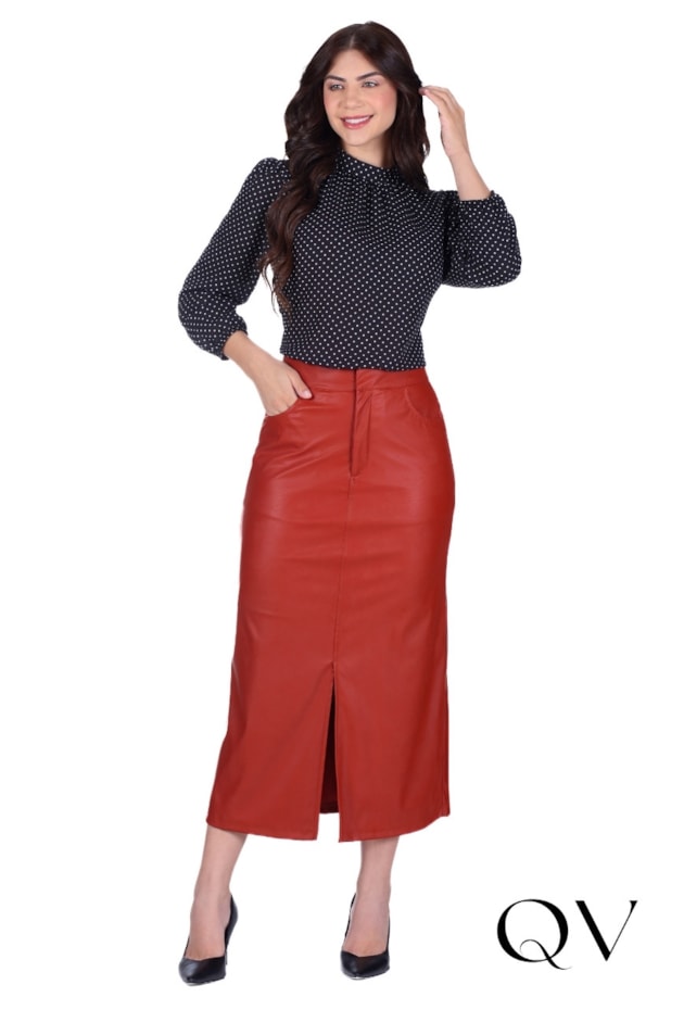 BLUSA EM TECIDO PLANO COM ESTAMPA EM POÁ PRETO - HAPUK