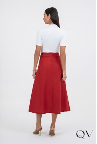 BLUSA EM TECIDO PLANO GOLA ALTA OFF - VIA TOLENTINO BLUSA EM TECIDO PLANO GOLA ALTA OFF - VIA TOLENTINO