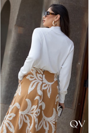 BLUSA EM TRICOT MANGA RAGLAN MARFIN - LUZIA FAZZOLLI