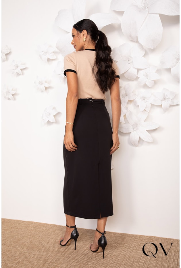 BLUSA EM TRICOT NUDE - LEKAZIS BLUSA EM TRICOT NUDE - LEKAZIS