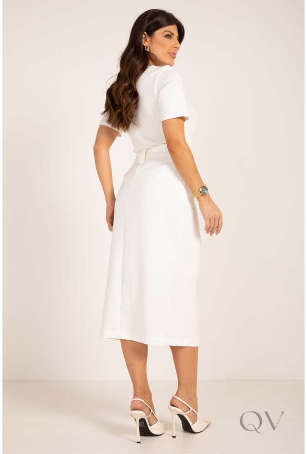 BLUSA EM TRICOT OFF WHITE - LEKAZIS