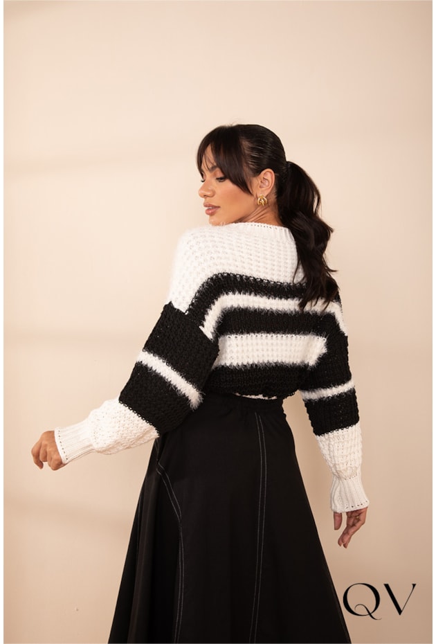 BLUSA EM TRICOT PRETO - LEKAZIS BLUSA EM TRICOT PRETO - LEKAZIS