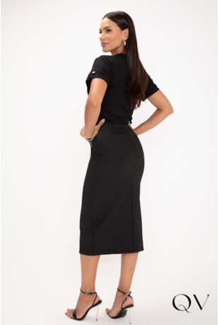 BLUSA EM VISCOLYCRA BORDADO PRETO - LEKAZIS BLUSA EM VISCOLYCRA BORDADO PRETO - LEKAZIS