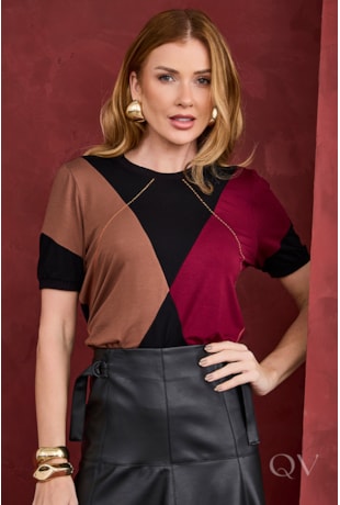 BLUSA EM VISCOLYCRA PRETO - ARTSY