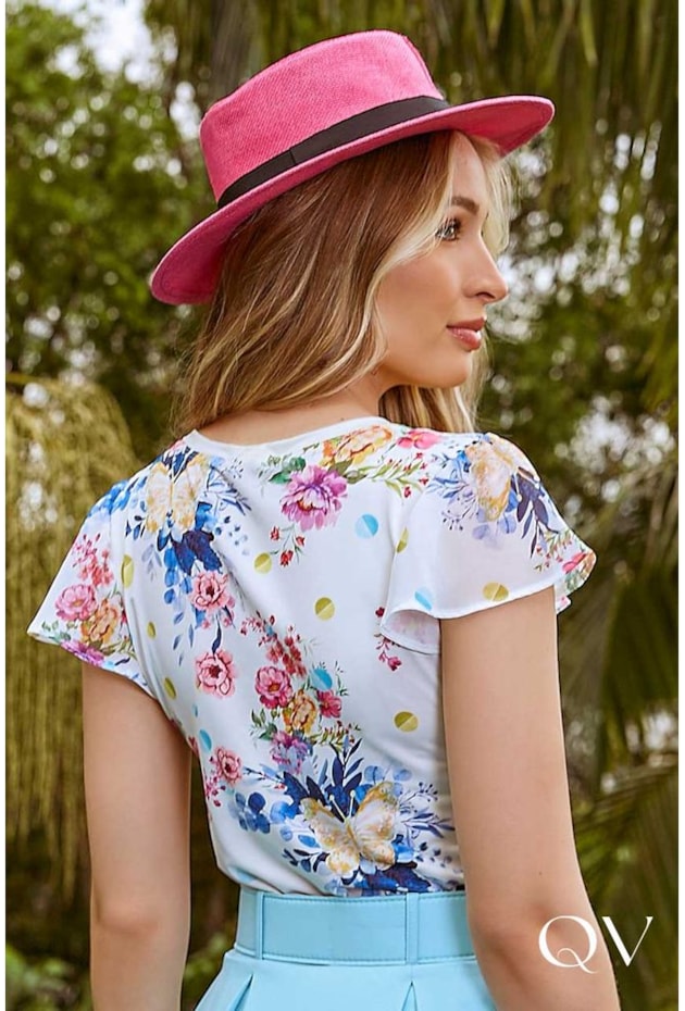 BLUSA ESTAMPA EXCLUSIVA FLORAL - JANY PIM