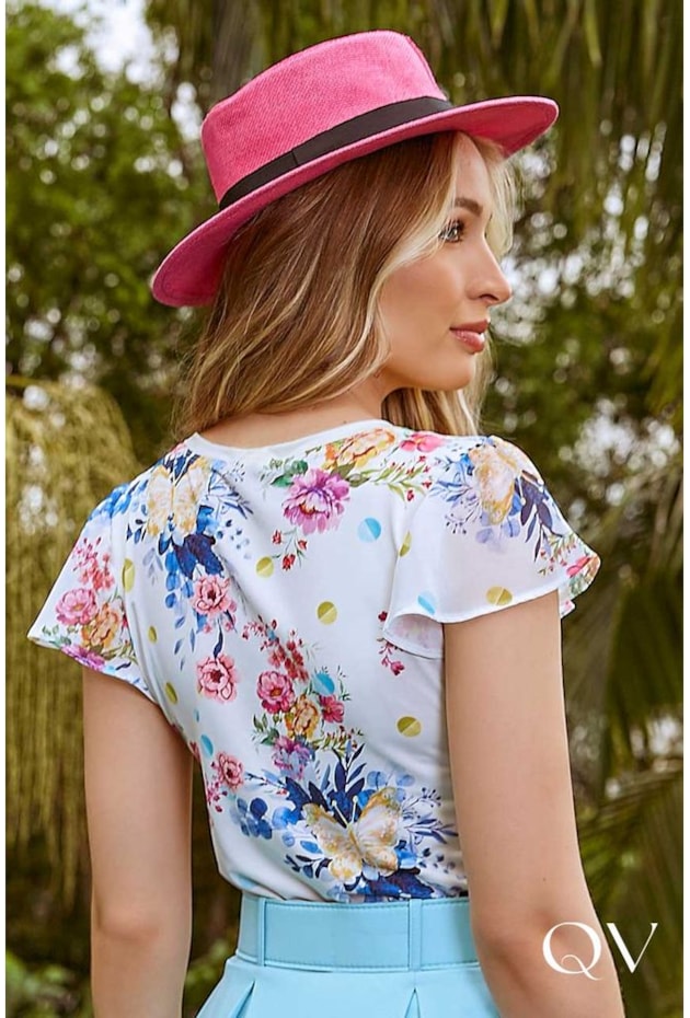 BLUSA ESTAMPA EXCLUSIVA FLORAL - JANY PIM BLUSA ESTAMPA EXCLUSIVA FLORAL - JANY PIM