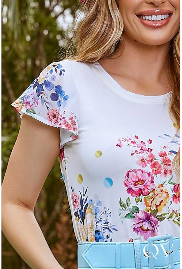 BLUSA ESTAMPA EXCLUSIVA FLORAL - JANY PIM